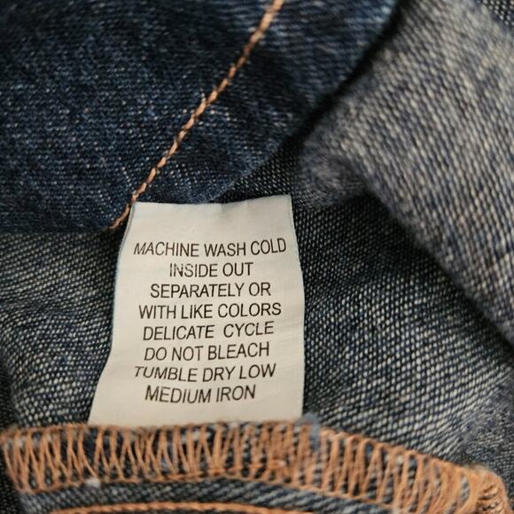 Turtle Bay Men's Pearl Snap Front Shirt Denim Western - size M - EUC - Picture 7 of 8